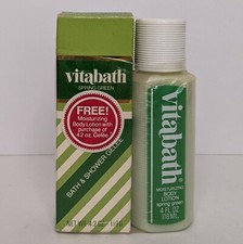 Vintage Vitabath SpringGreen 4.2 Oz Bath ShowerGel 4 Oz Body Lotion 1991
