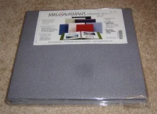 Mrs. Grossman 8x8 Scrapbook Album ~  Post Top Loading.  Textured Pebble Rock.