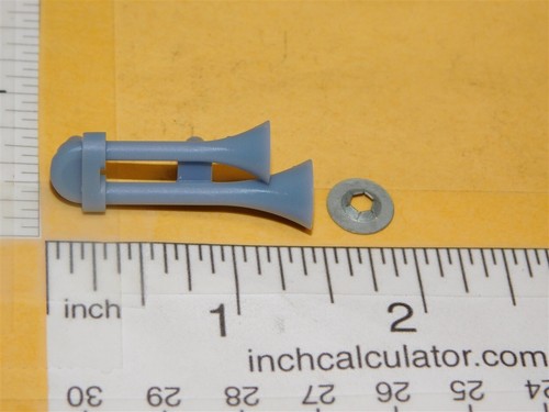 Ricambio tromba d'aria in plastica stampata in 3D Marx pezzo giocattolo MXP-025 - Foto 2 di 4