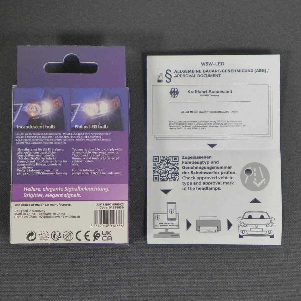 Philips LED Ultinon Pro6000 W 5W con homologación carretera 6000K 1-10 uds. Libre elección Foto 2 de 4