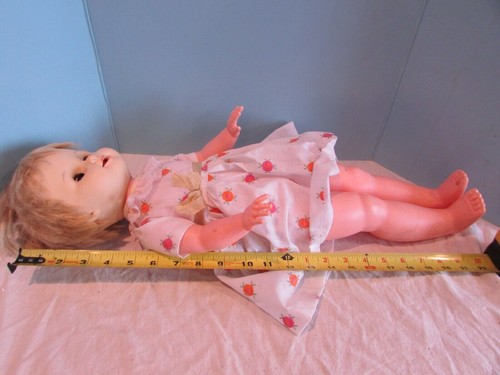Vintage Vinyl Plastic Baby Magic Doll by Deluxe Reading Corp 22" toddler body - Picture 5 of 12