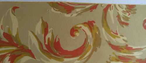 Brunschwig Fils Fabric Sample *Sackville Scroll* 15" X 16" Swirl Brown Rust Tan - Picture 6 of 6