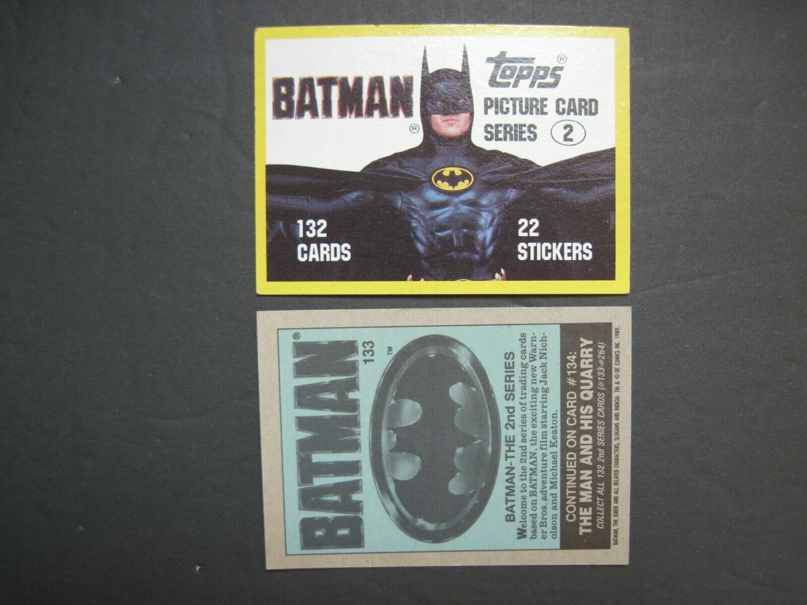 BATMAN MOVIE Topps Cards You Pick Complete your Set Serie I & II Qty Saving 1989