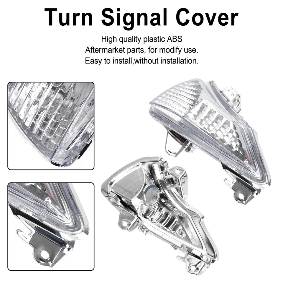Front Turn Signals Cover For Kawasaki ER-6N EX650 Ninja 650 400R EX400 Clear US - Изображение 2 из 4