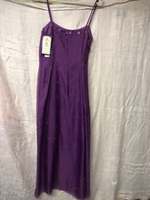 Ann Taylor Long violet purple dress  4