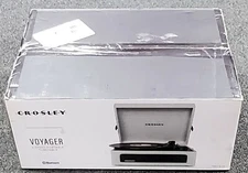 CROSLEY VOYAGER 3 SPEED BLUETOOTH PORTABLE TURNTABLE CR8017A-GY - NEW