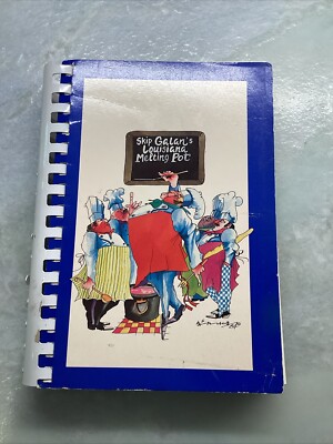 Skip Galan's Louisiana Melting Pot Creole Cajun Cookbook Leo Meirsdorff Damaged