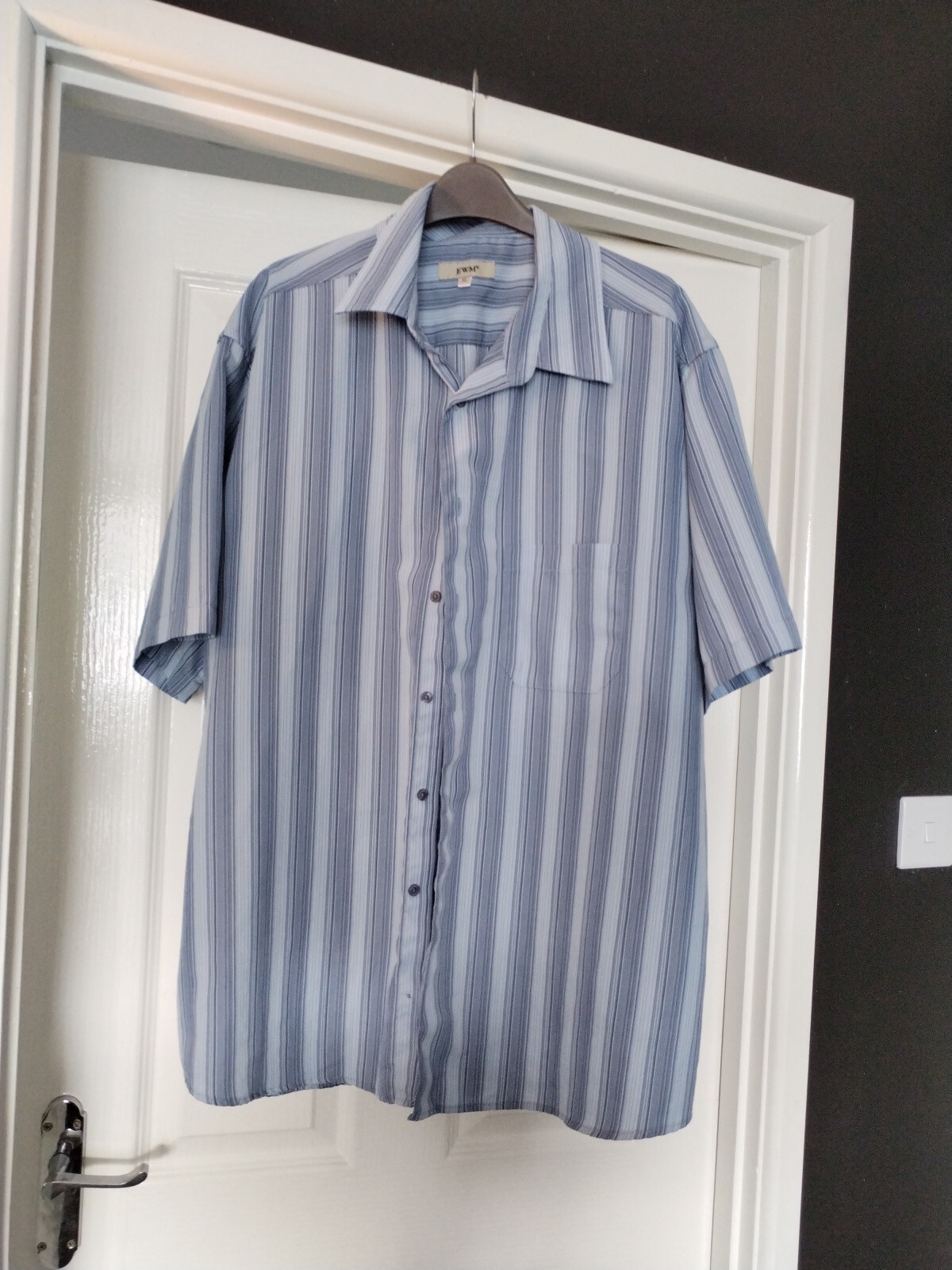 Edinburgh Woollen Mill Mens Blue Short Sleeved Shirt. Size Xl eBay