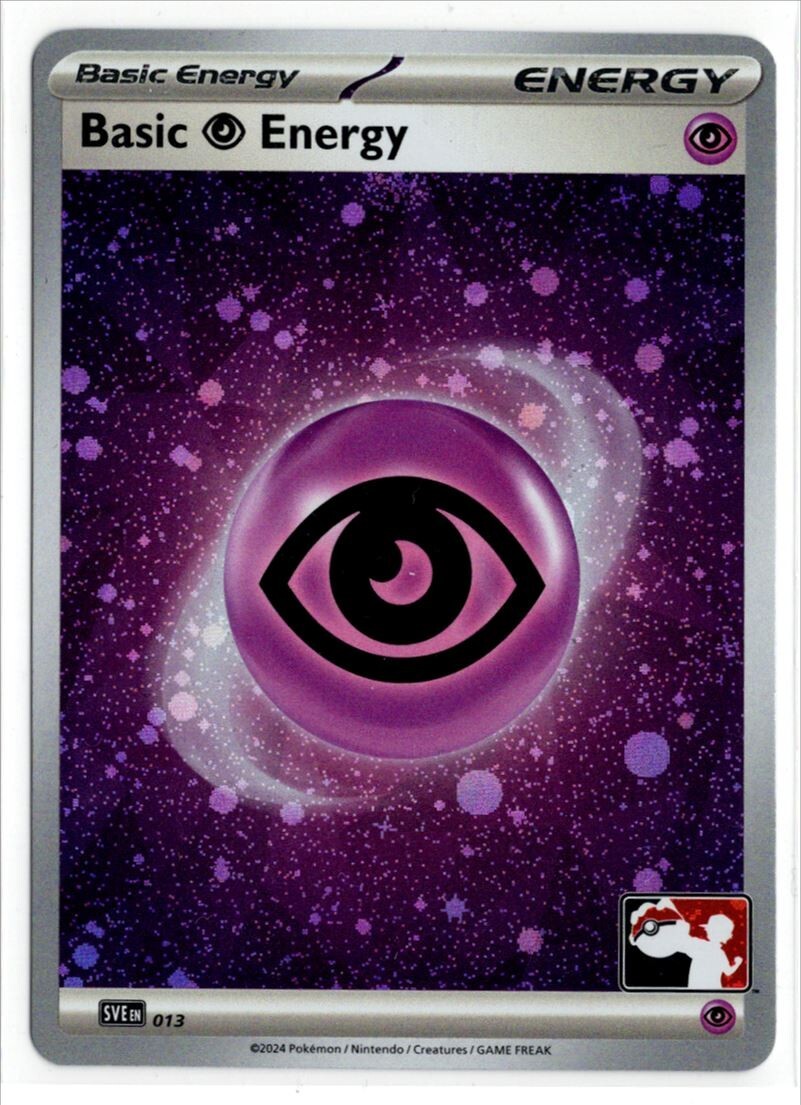 Play! Pokemon Prize Pack 6 Cosmo Holo Psychic Basic Energy SVE013