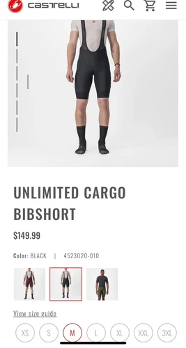 Castelli Men s Unlimited Cargo All Terrain Bib Short
