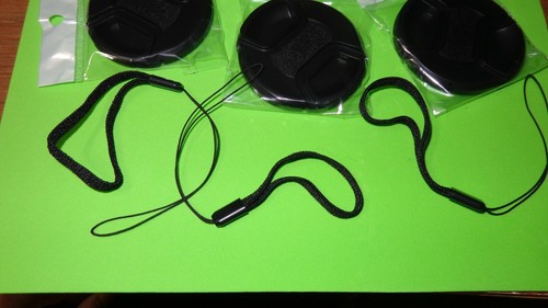 Waka Unique Design Lens Cap Bundle, 3 Pcs 67mm Center Pinch Lens Cap and Cap Lea - Picture 6 of 6