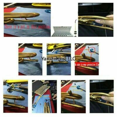 Trumpet Dent Repair Tool -15 Egg Balls 2023 US w/ Hard Case Free Fast Ship US