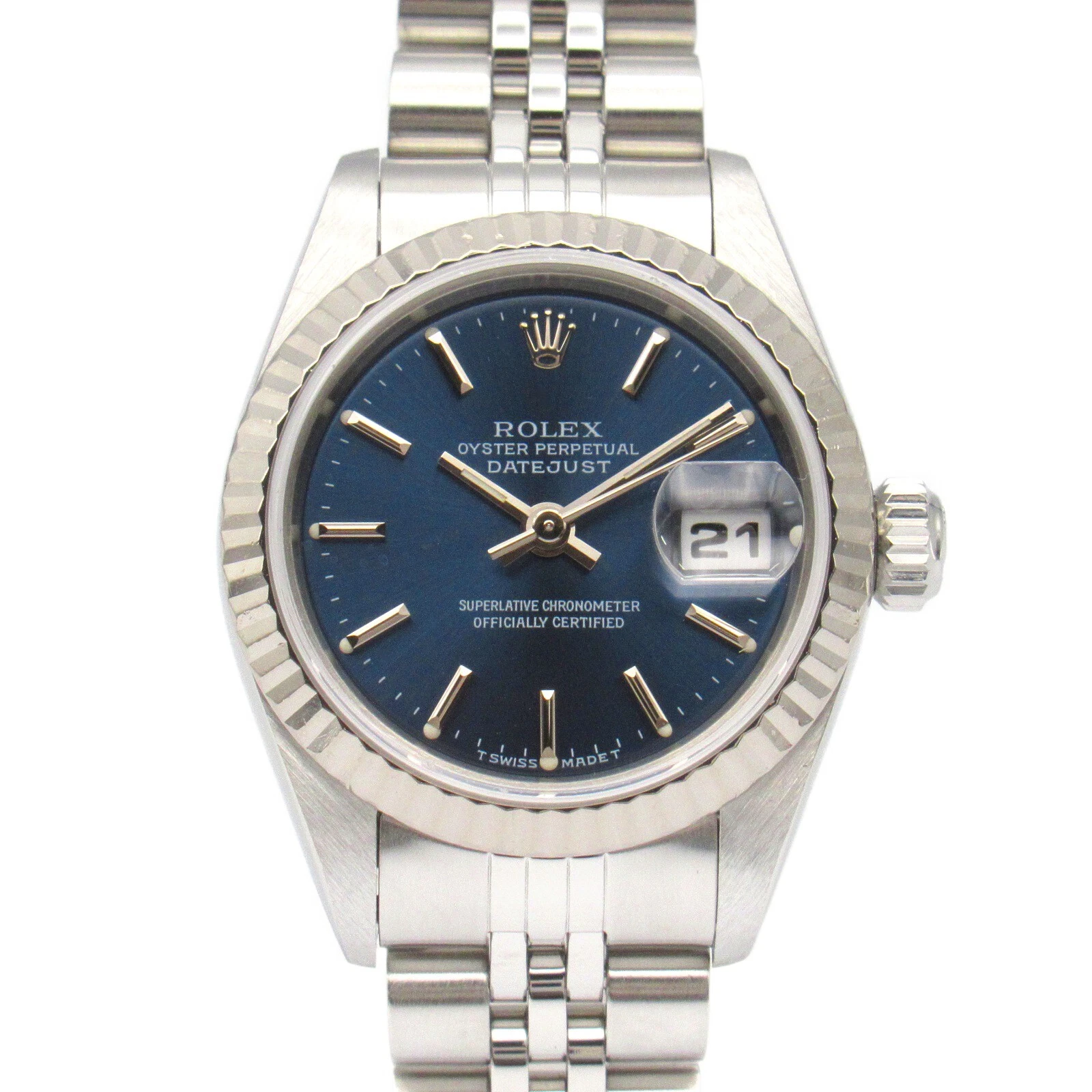 ROLEX Datejust U number Wrist Watch 69174 AT winding K18WG SS Used Women