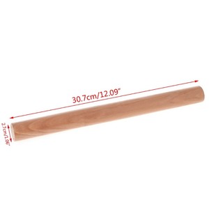 Wooden Pastry Rolling Pin Tapered Rod Pasta Dough Bakery Kitchen Roll Supply LD