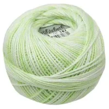 Lizbeth Egyptian Cotton Crochet Thread Size 3 Color 187 Green Ice