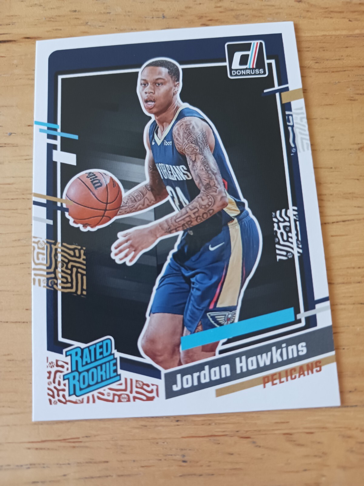 Jordan Hawkins 2023-24 Donruss Rated Rookie #219 RC New Orleans Pelicans