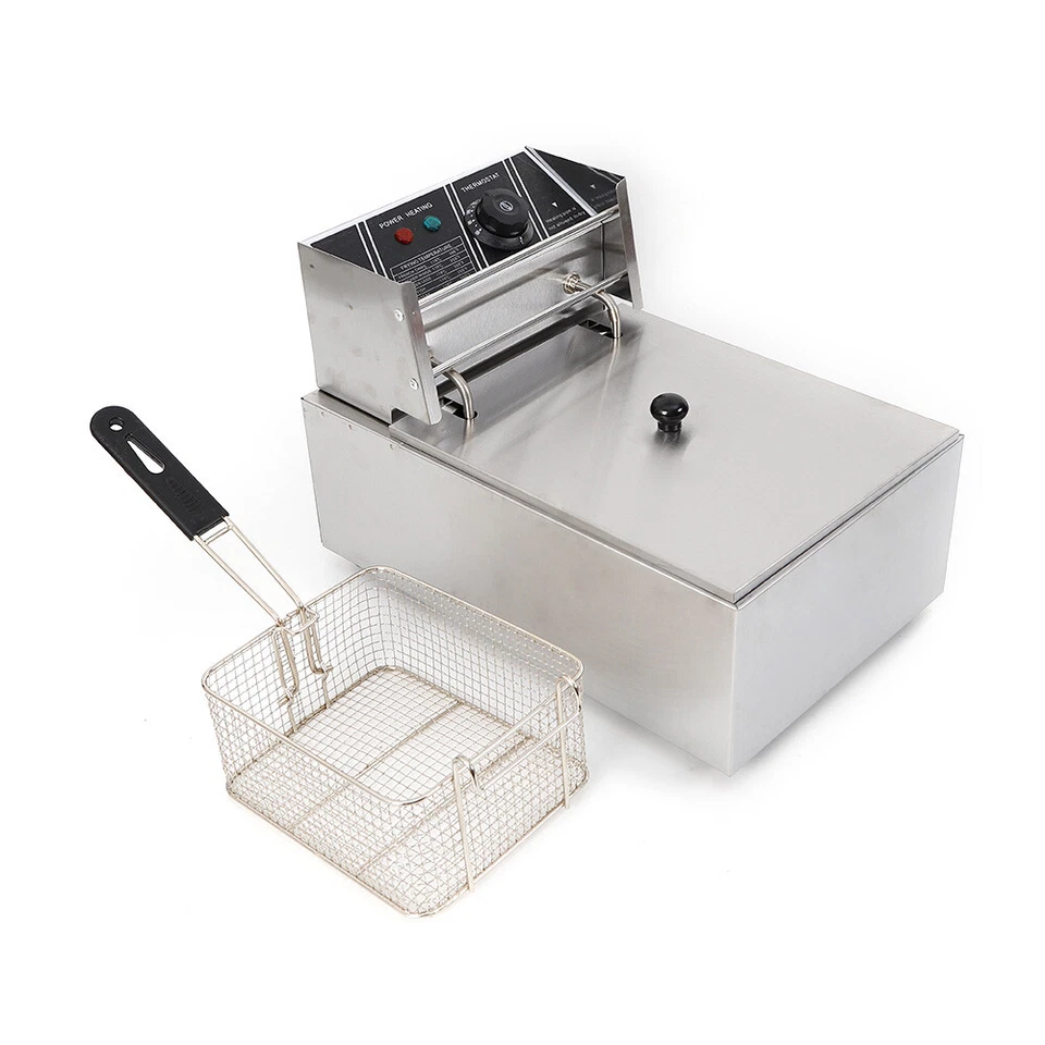 Oil Deep Fryer Deep Fryer 6L Stainless Steel 2500W Professional Kitchen Cold Zone Deep Fryer - Image 4 of 4