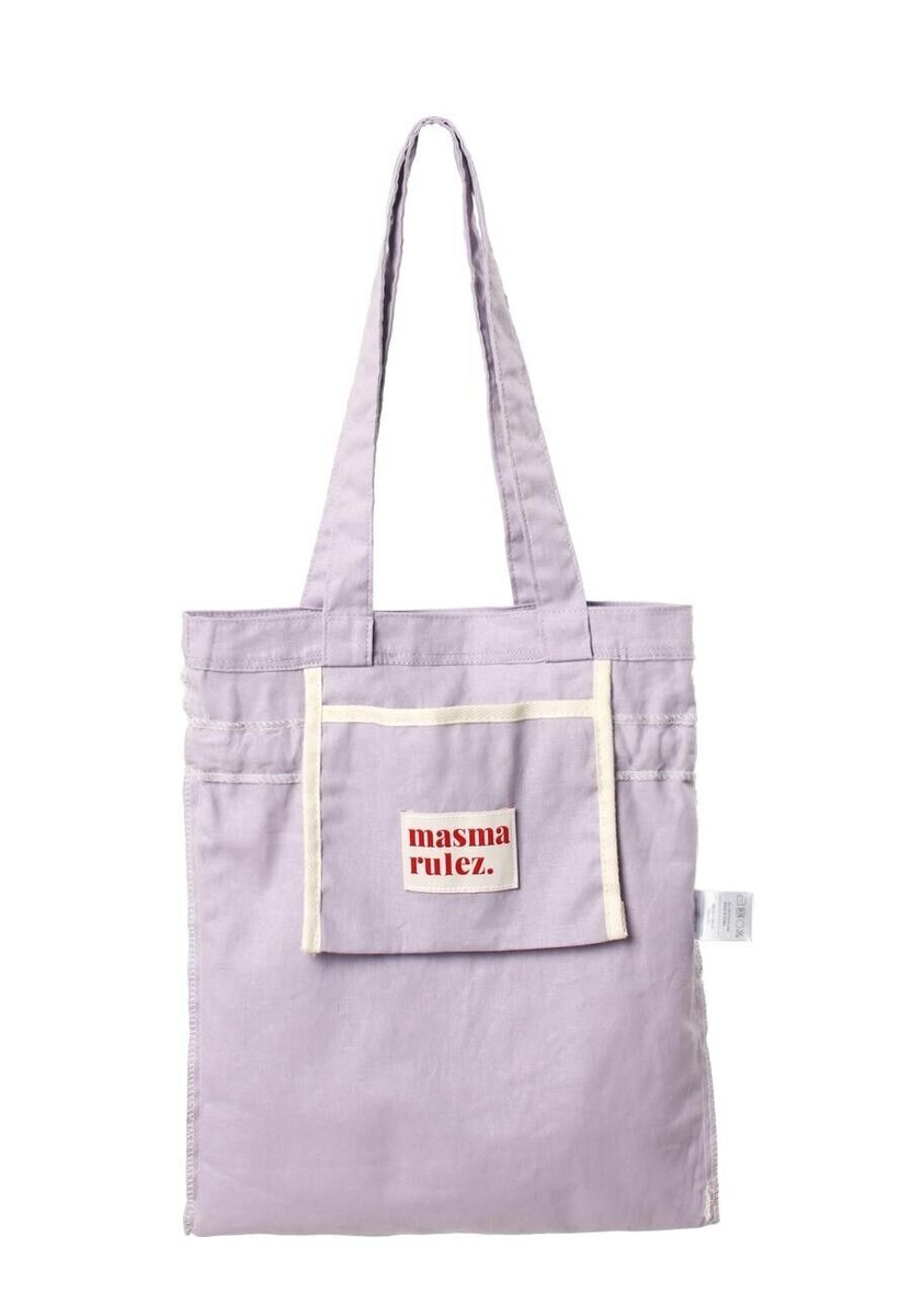 Masmarulez] Korean Ribbon Eco Shoulder Cotton Bag, Silk