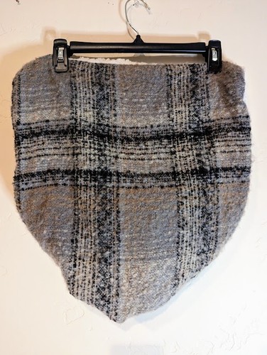 Buckle | BKE Grey Striped & Cream 2tone Thick & Soft Circle Scarf - Bild 3 von 4