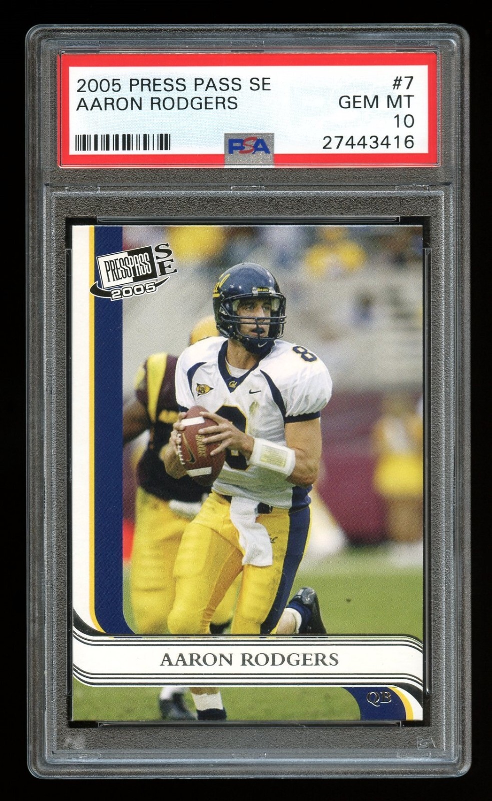 2005 Press Pass SE - AARON RODGERS - Rookie Card RC #7 PSA 10 GEM MINT Steelers!