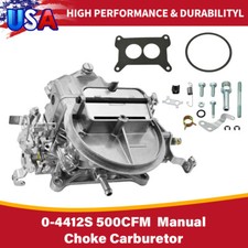 Replace for Holley 0-4412S 2 Barrel Carburetor 500 CFM w/ Manual Choke Gasoline