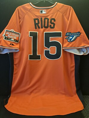 ALEX RIOS 2007 ALL STAR JERSEY AUTH. MAJESTIC TORONTO BLUE JAYS