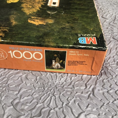 Vintage Milton Bradley Big Ben Series Puzzle South Tyrol Italy 1000 Pieces - Picture 3 of 6