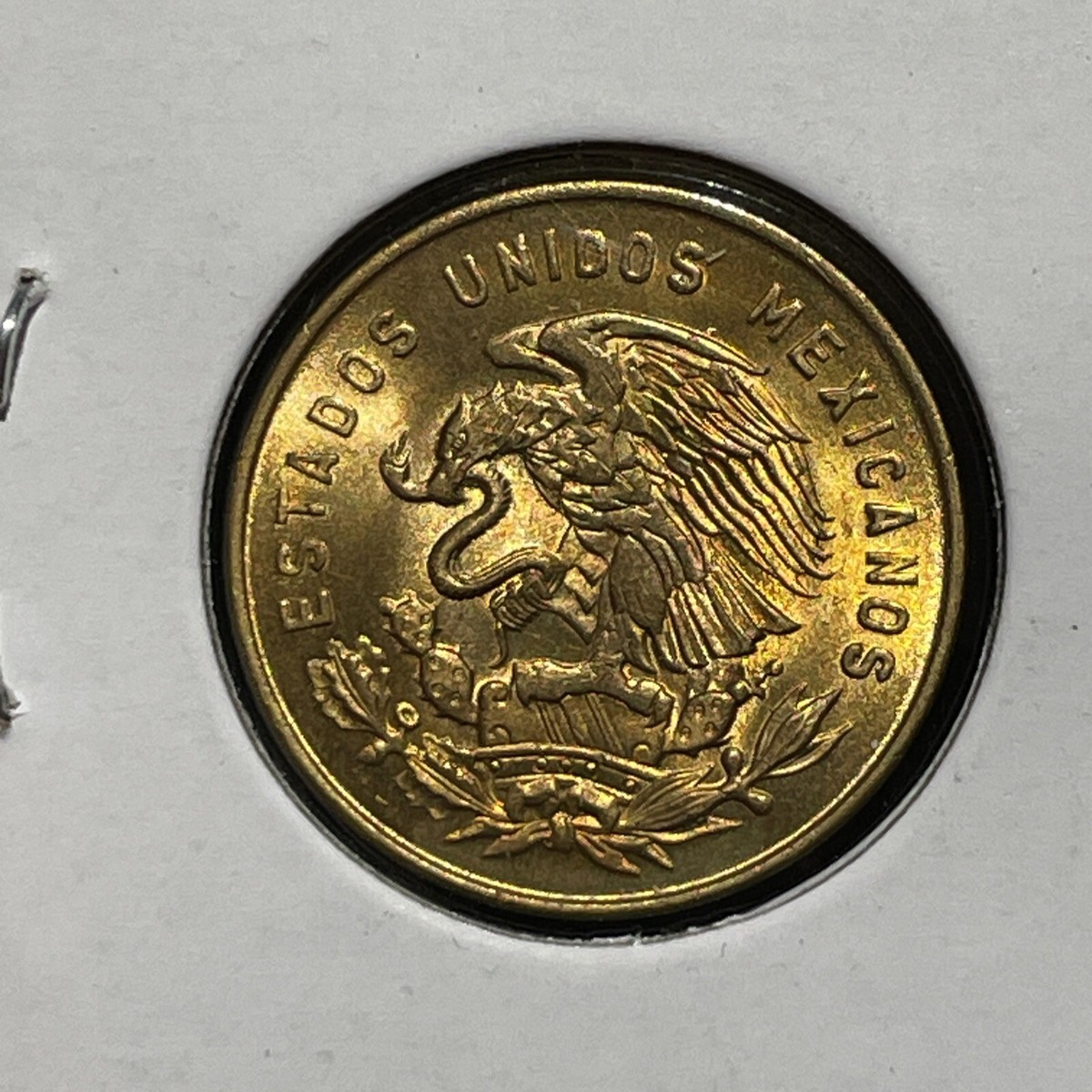 1963 RED GEM BU MEXICO 5 CENTAVOS Excellent Vintage Coin