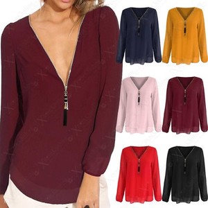 front zip tops womens