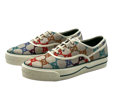 GUCCI Tennis 1977 Raised Sohle sneaker With GG Multicolor  display picture 2