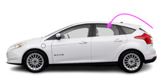 Fits: 2012-2018 Ford Focus 4D Hatchback Driver Side Rear Left Door Window Glass