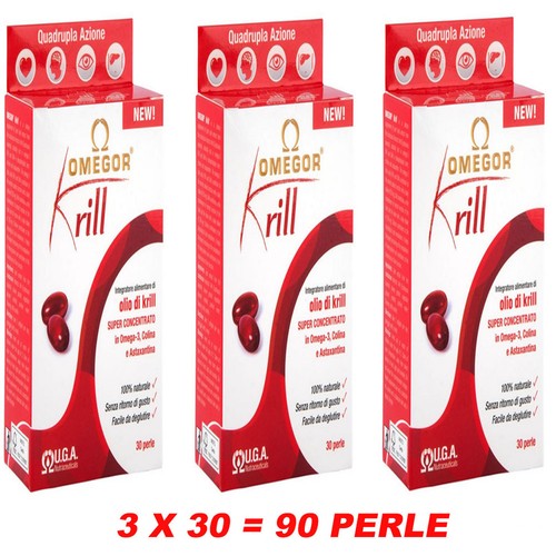 Omegor Krill Olio di Krill super Concentrato in Omega 3 3 X 30 perle | eBay