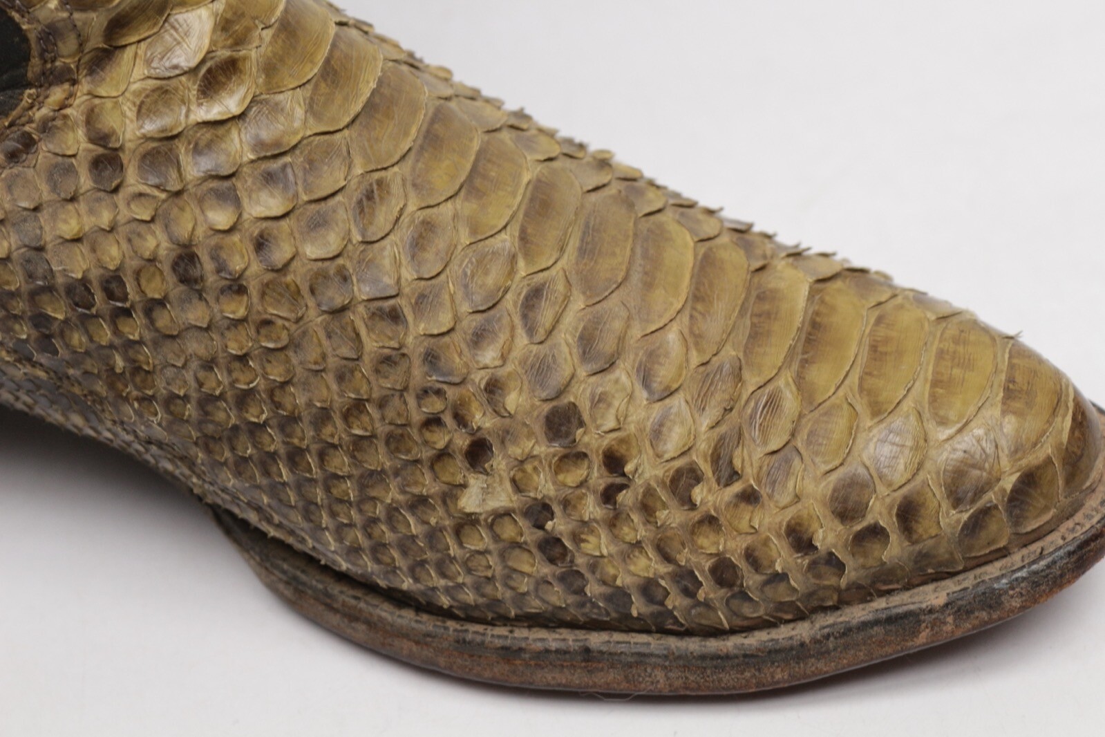 Panhandle Slim Python Snakeskin Cowboy Boots Mens… - image 7