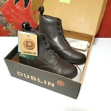 Dublin 578270 Kids Foundation Laced Paddock Sport Boots New BROWN US Sz. 5