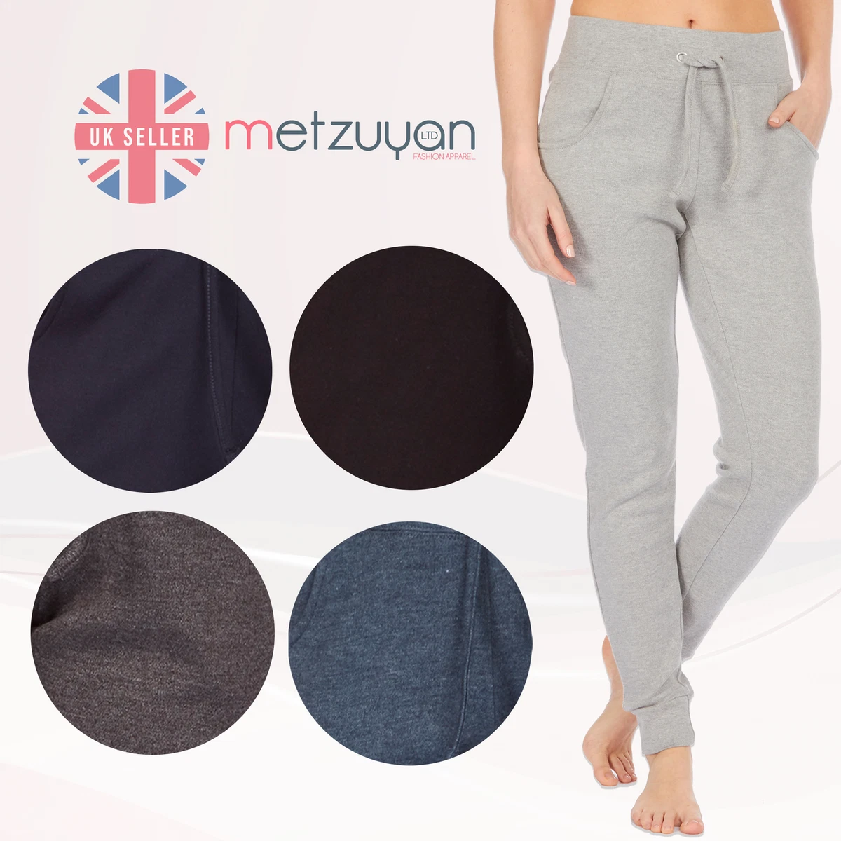 Ladies Comfy Breathable Skinny Jogpants Homewear Joggers Lounge