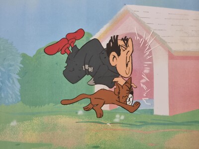 Hanna Barbera GARGAMEL Original 80er TV SCHLÜMPFE Animation Kunst Produktion Cel #120