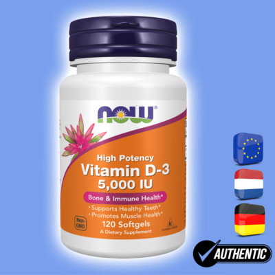 Vitamin D-3, High Potency, 5,000 IU, 120 Softgels