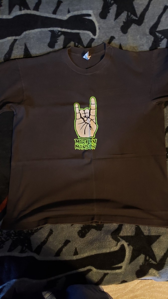 MARILYN MANSON vintage t shirt We Hate Love XL ORIGINAL