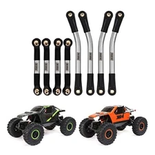 High Clearance Chassis 4 Links Stainless Steel for AX24 XC-1 Upgrade 1/24 RC ...