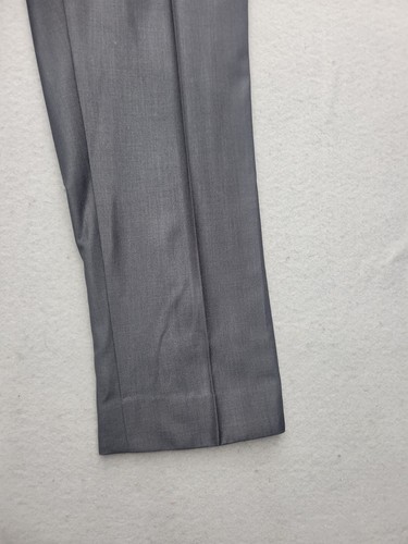 No Brand Men Pants 32x28 Gray Dress Skinny - Picture 2 of 10