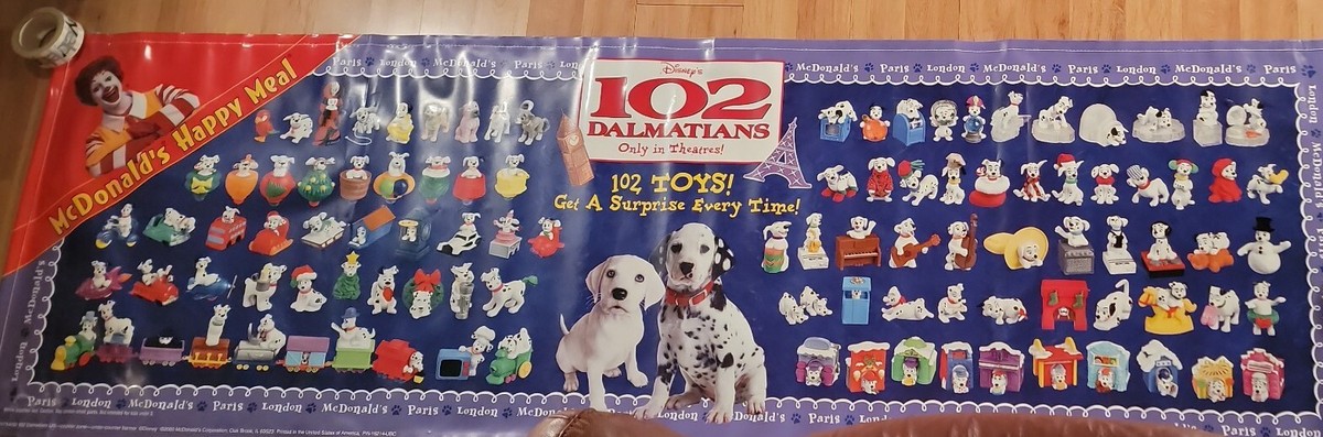 McDonald's Disney's 102 Dalmatians 8 Ft Heavy Gauge Vinyl Banner