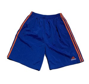 orange adidas shorts mens