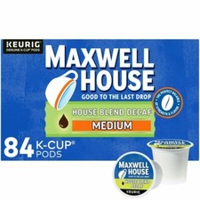 Maxwell House Decaf House Blend Medium Roast K-Cup Coffee Pods - Pack of 84