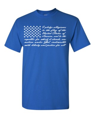 I Pledge Allegiance to the Flag United States America Flag Men's Tee Shirt 885