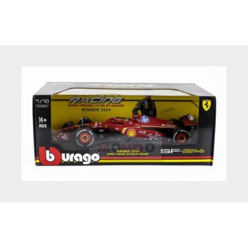 1:18 BURAGO Ferrari F1 Sf-24 #16 Winner Italy Gp 2024