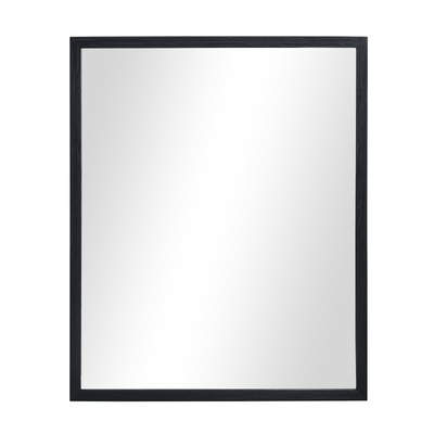 Mainstays 23X29 Black Finish Rectangular Wall Mirror Hanging Hardware Home