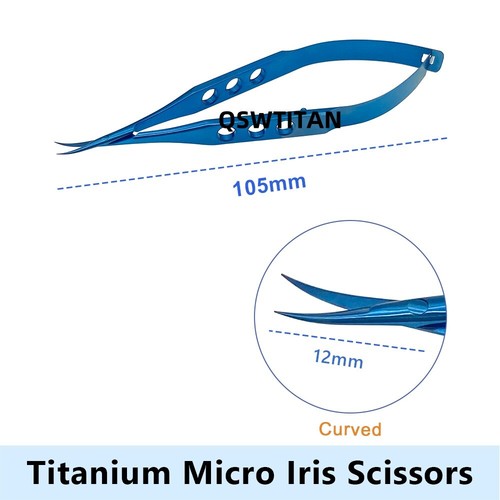 Titanium Iris Scissors Micro Ultra-thin Venus Scissors Ophthalmic Instruments - Picture 14 of 15