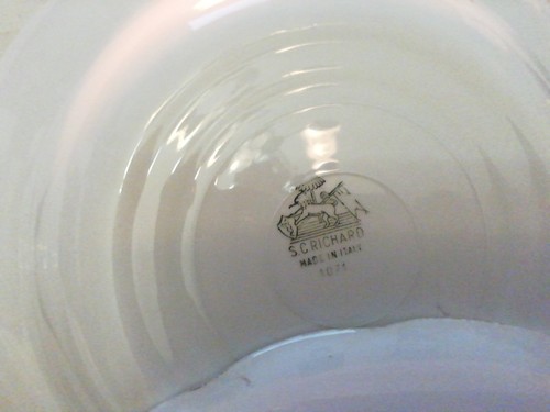 S. C. RICHARD MADE IN ITALY 6 Piatti Fondi BORDI FILO ORO VINTAGE - Foto 9 di 22