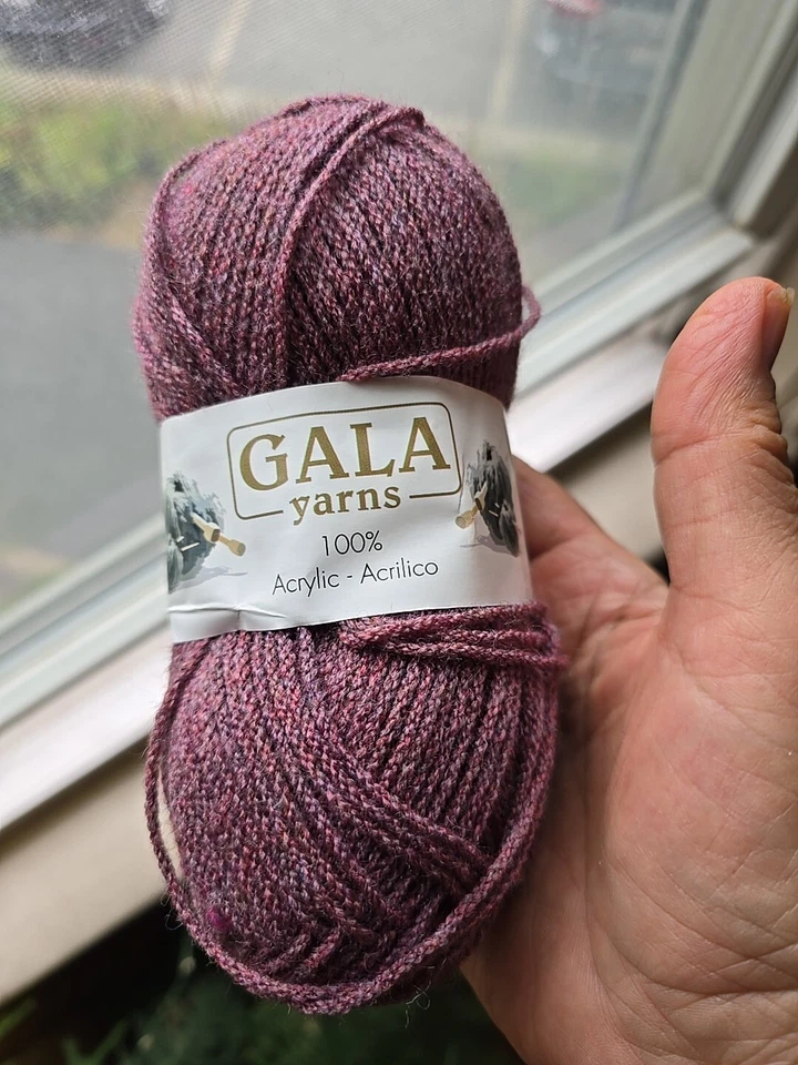 Lot Of 9 Gala Red Purple Brown Acrylic Yarns Fall Colors - Image 3 of 4