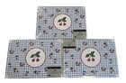 Mary Engelbreit Paper Placemats - Red Cherries Blue Checkered - Lot of 3 - NEW